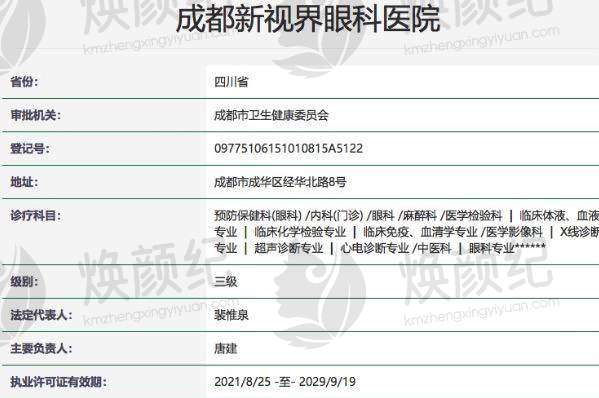 成都新视界眼科医院全飞秒手术优势有哪些？成功率高还能终身复查
