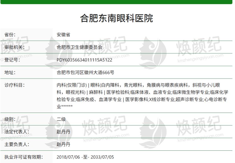 近视矫正手术收费